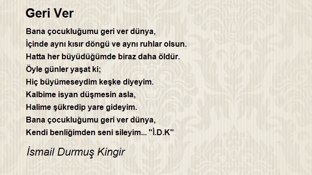 İsmail Durmuş Kingir