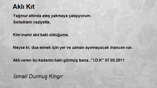 İsmail Durmuş Kingir