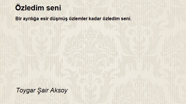 Toygar Şair Aksoy