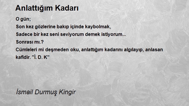 İsmail Durmuş Kingir