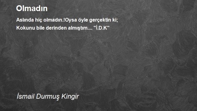 İsmail Durmuş Kingir