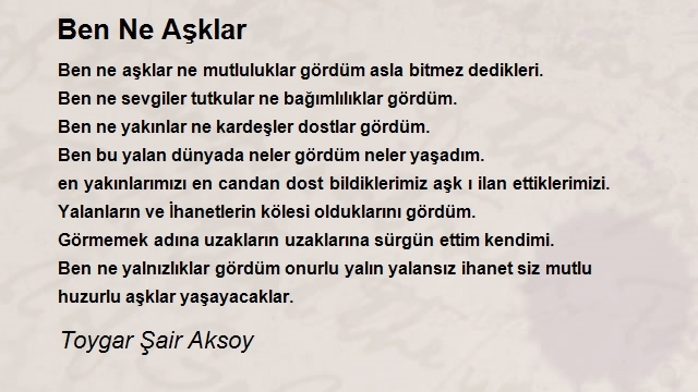 Toygar Şair Aksoy