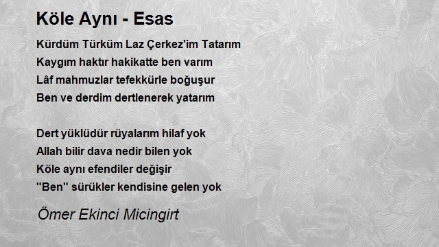 Ömer Ekinci Micingirt