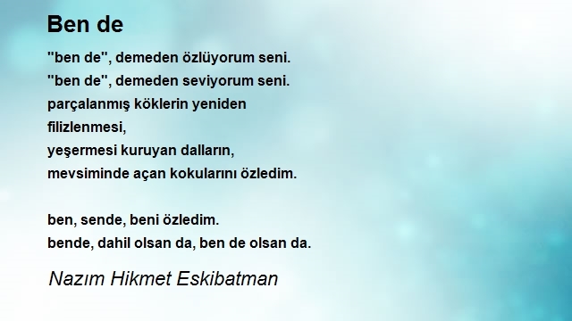 Nazım Hikmet Eskibatman