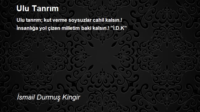 İsmail Durmuş Kingir