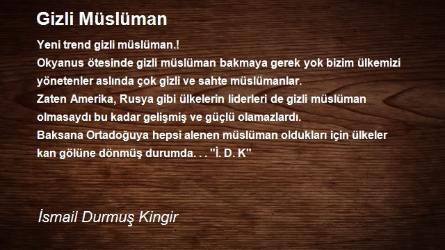 İsmail Durmuş Kingir