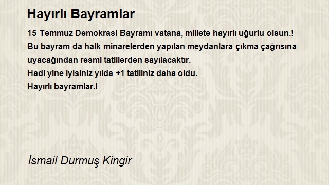 İsmail Durmuş Kingir