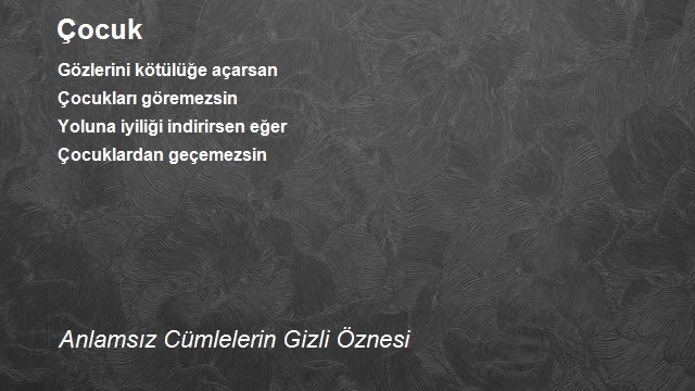 Anlamsız Cümlelerin Gizli Öznesi