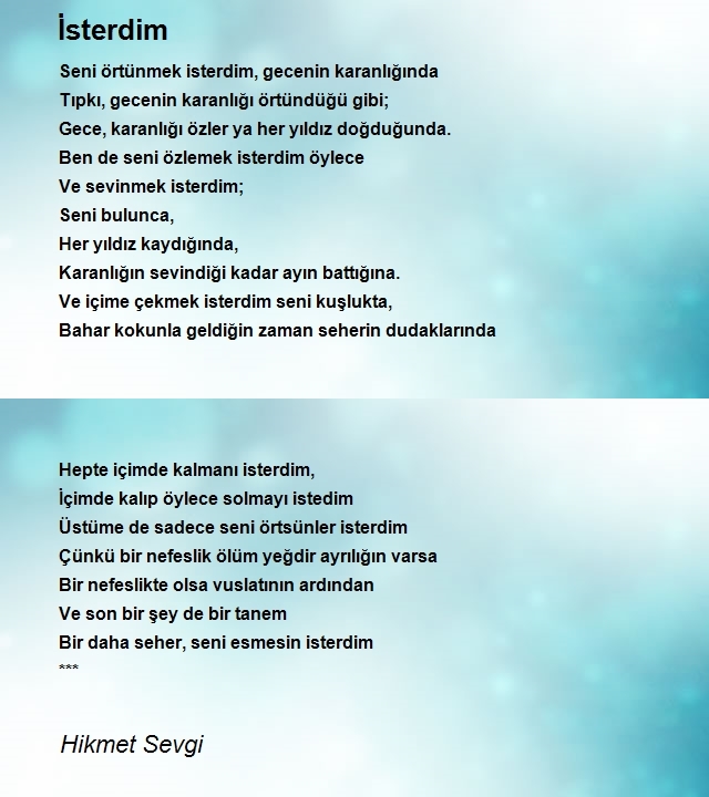 Hikmet Sevgi