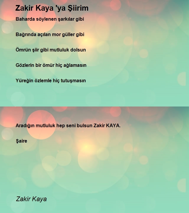 Zakir Kaya