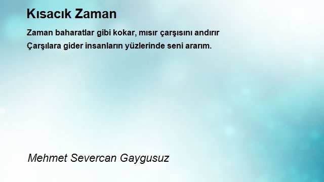 Mehmet Severcan Gaygusuz