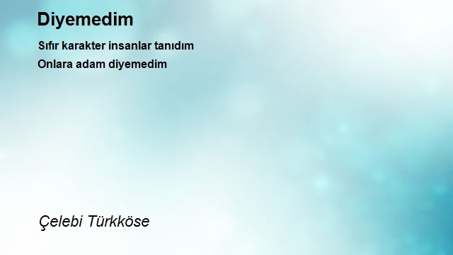 Çelebi Türkköse