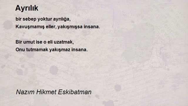 Nazım Hikmet Eskibatman