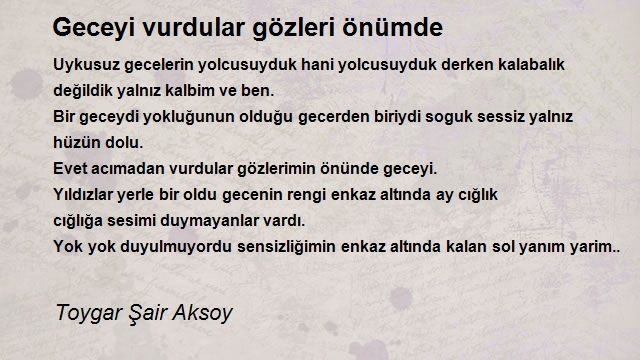 Toygar Şair Aksoy