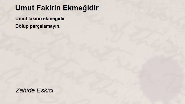 Zahide Eskici