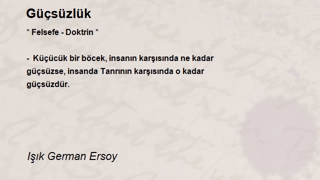 Işık German Ersoy 