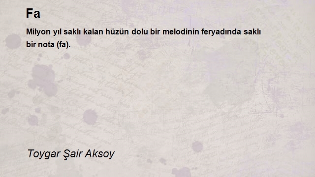 Toygar Şair Aksoy