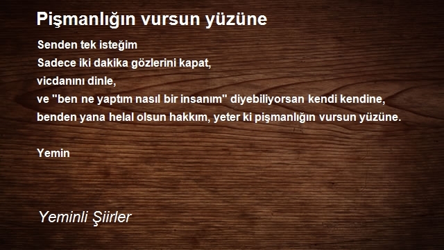 Yeminli Şiirler