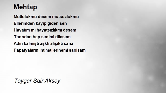 Toygar Şair Aksoy