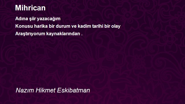 Nazım Hikmet Eskibatman