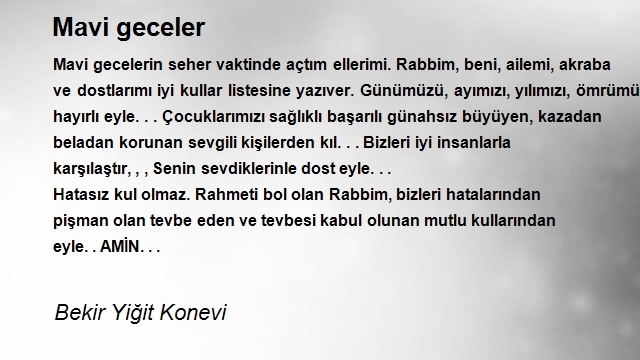 Bekir Yiğit Konevi