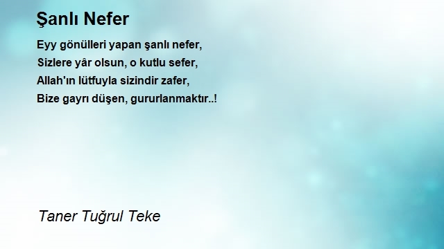 Taner Tuğrul Teke