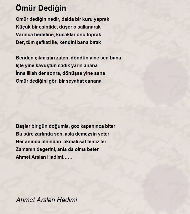 Ahmet Arslan Hadimi