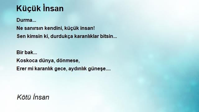 Kötü İnsan