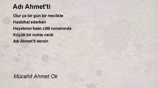 Mücahit Ahmet Ok