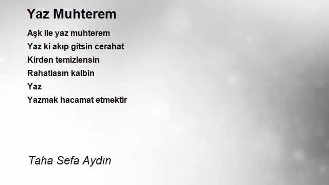 Taha Sefa Aydın