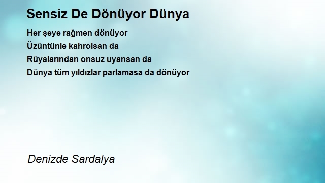 Denizde Sardalya