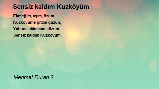 Mehmet Duran 2