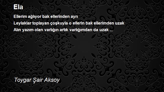 Toygar Şair Aksoy