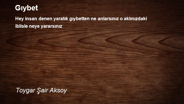 Toygar Şair Aksoy