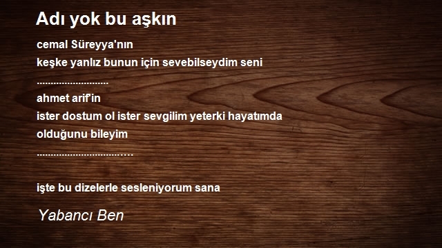 Yabancı Ben