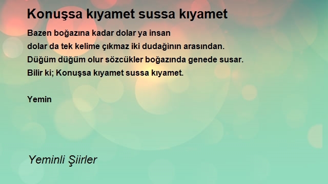 Yeminli Şiirler