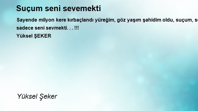 Yüksel Şeker