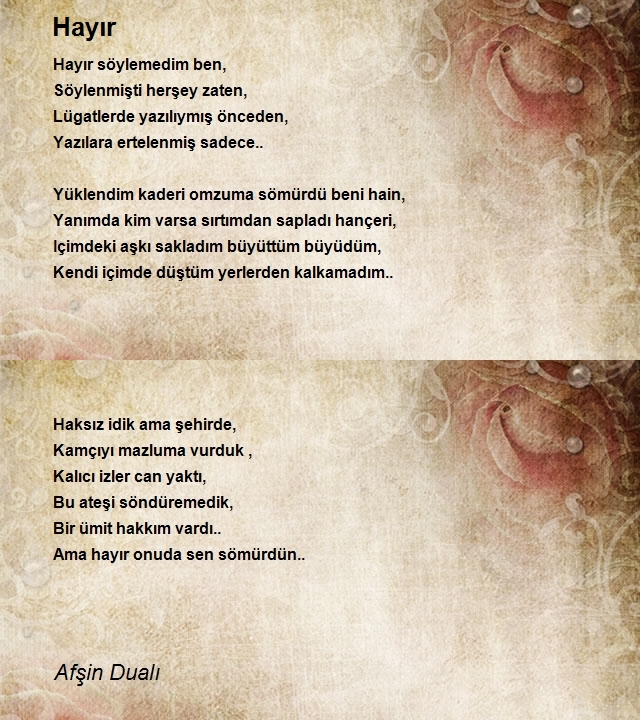 Afşin Dualı