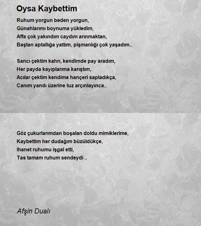 Afşin Dualı