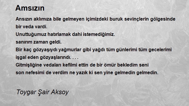 Toygar Şair Aksoy