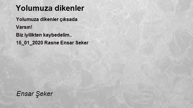 Ensar Şeker