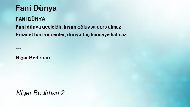 Nigar Bedirhan 2