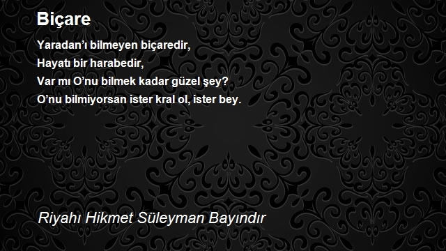 Riyahı Hikmet Süleyman Bayındır