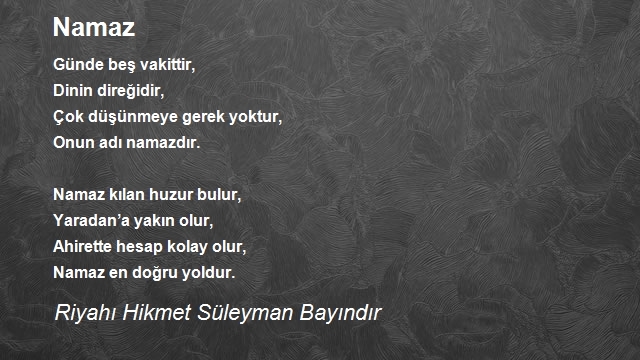 Riyahı Hikmet Süleyman Bayındır