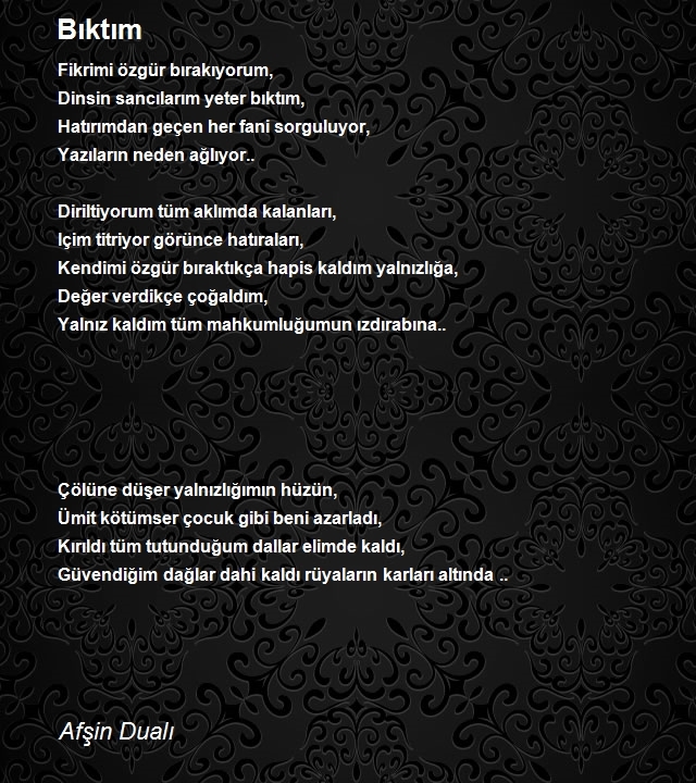 Afşin Dualı