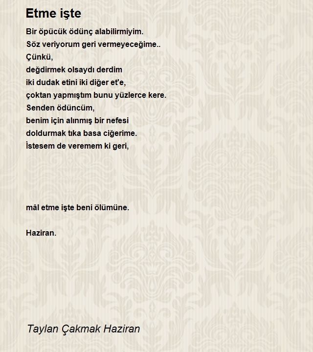 Taylan Çakmak Haziran