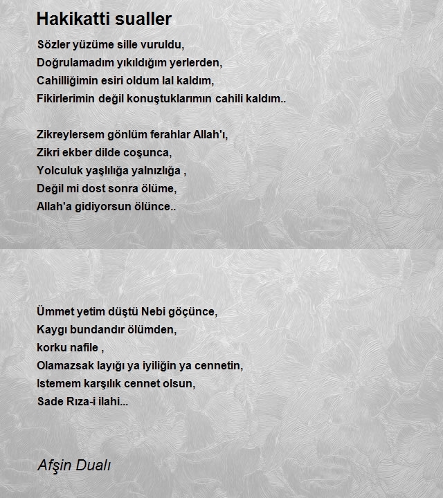 Afşin Dualı