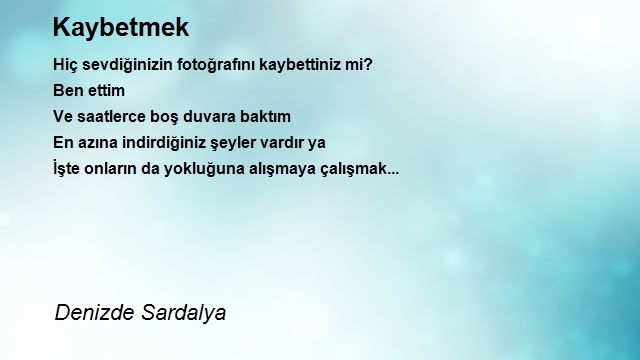 Denizde Sardalya