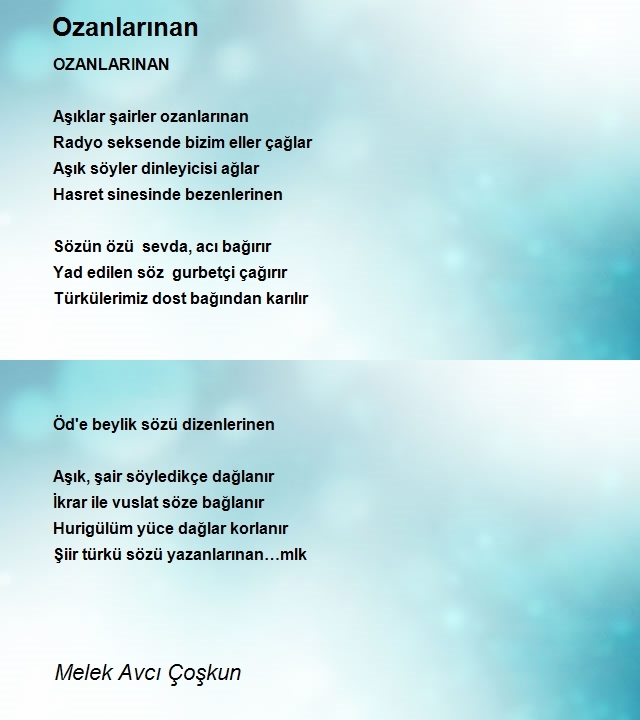 Melek Avcı Çoşkun