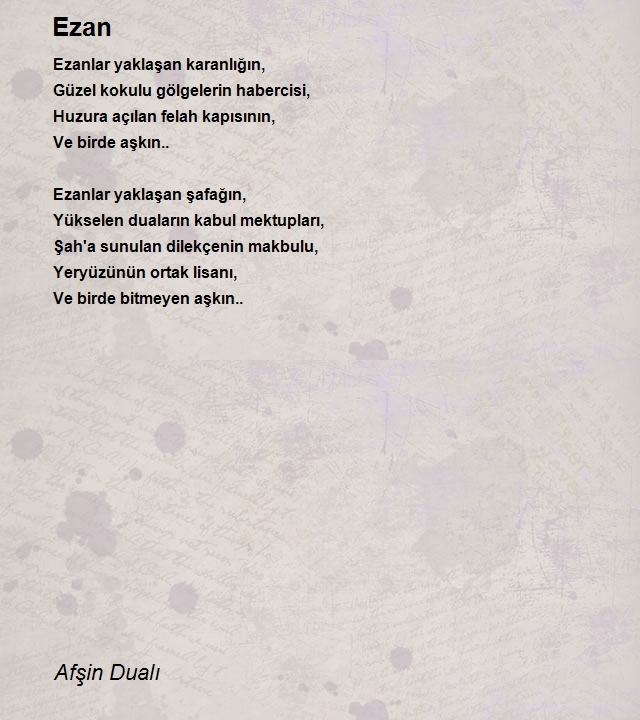 Afşin Dualı